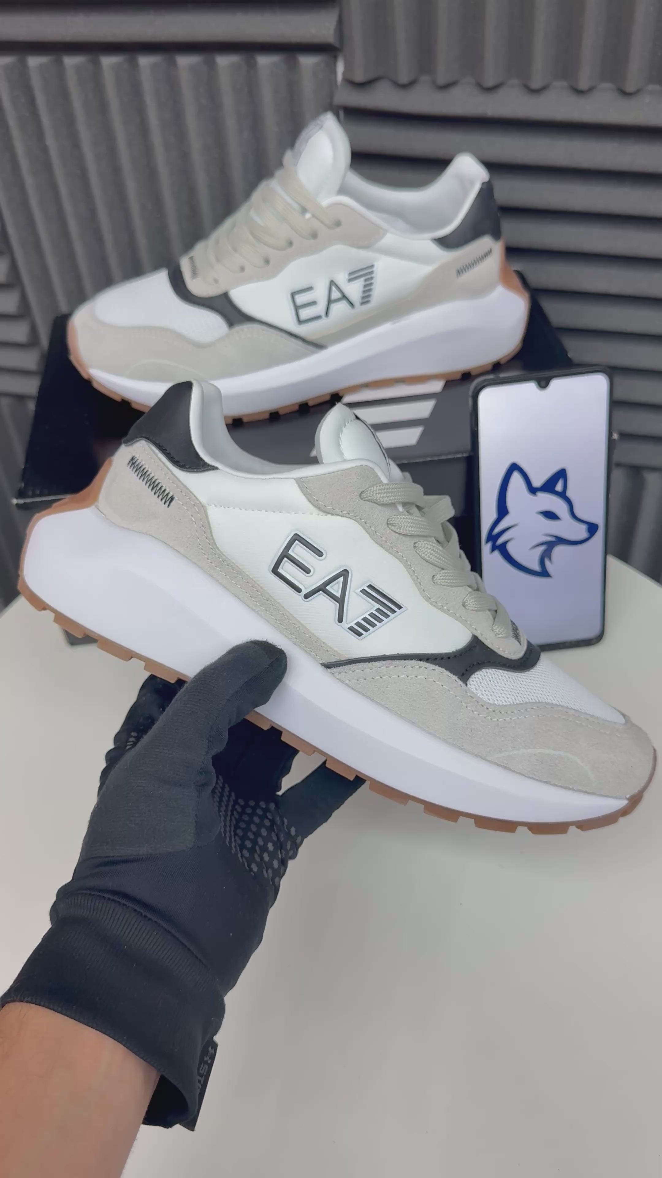 EA7 Gris/Blanco